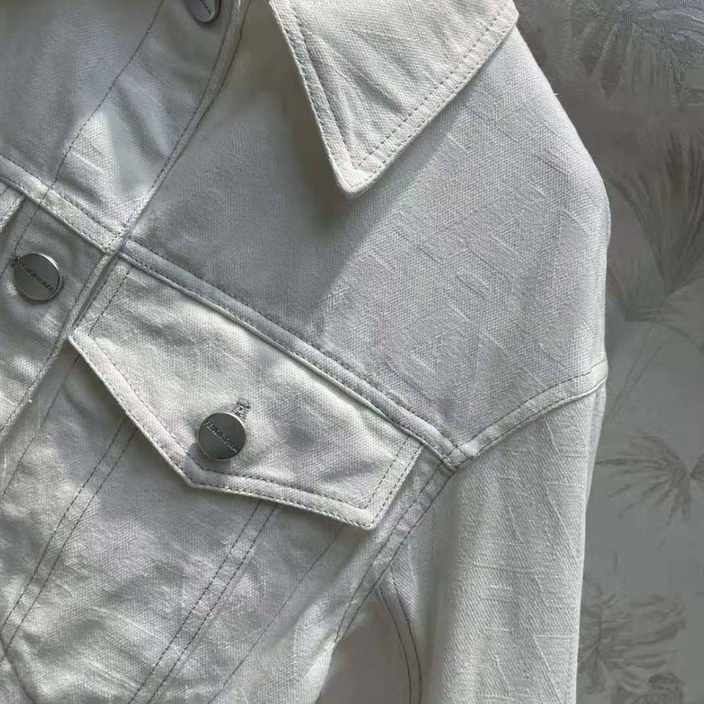 Fendi Women Blouson White Denim Fendi by Marc Jacobs Jacket - image 5