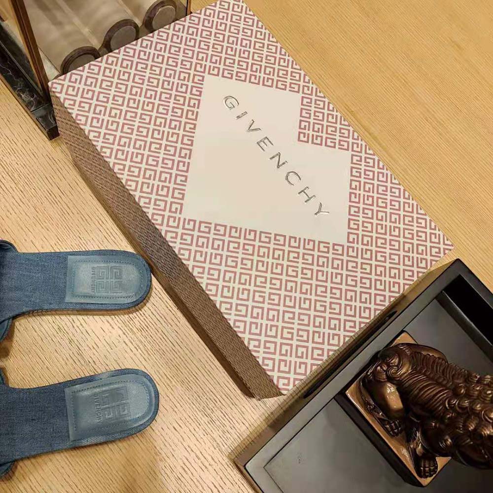 Givenchy Women 4G Mules in Washed Denim-Blue - image 9