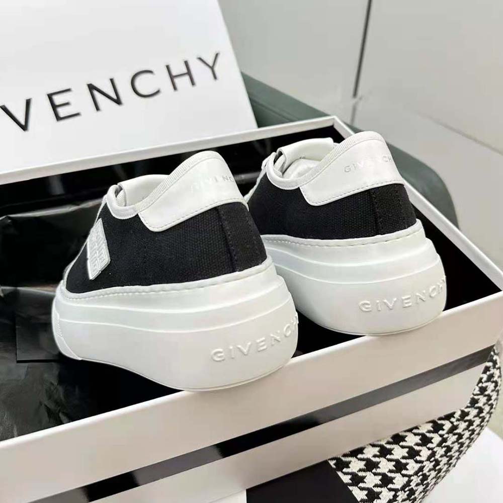 Givenchy Women City Platform Sneakers in Canvas-Black - image 10