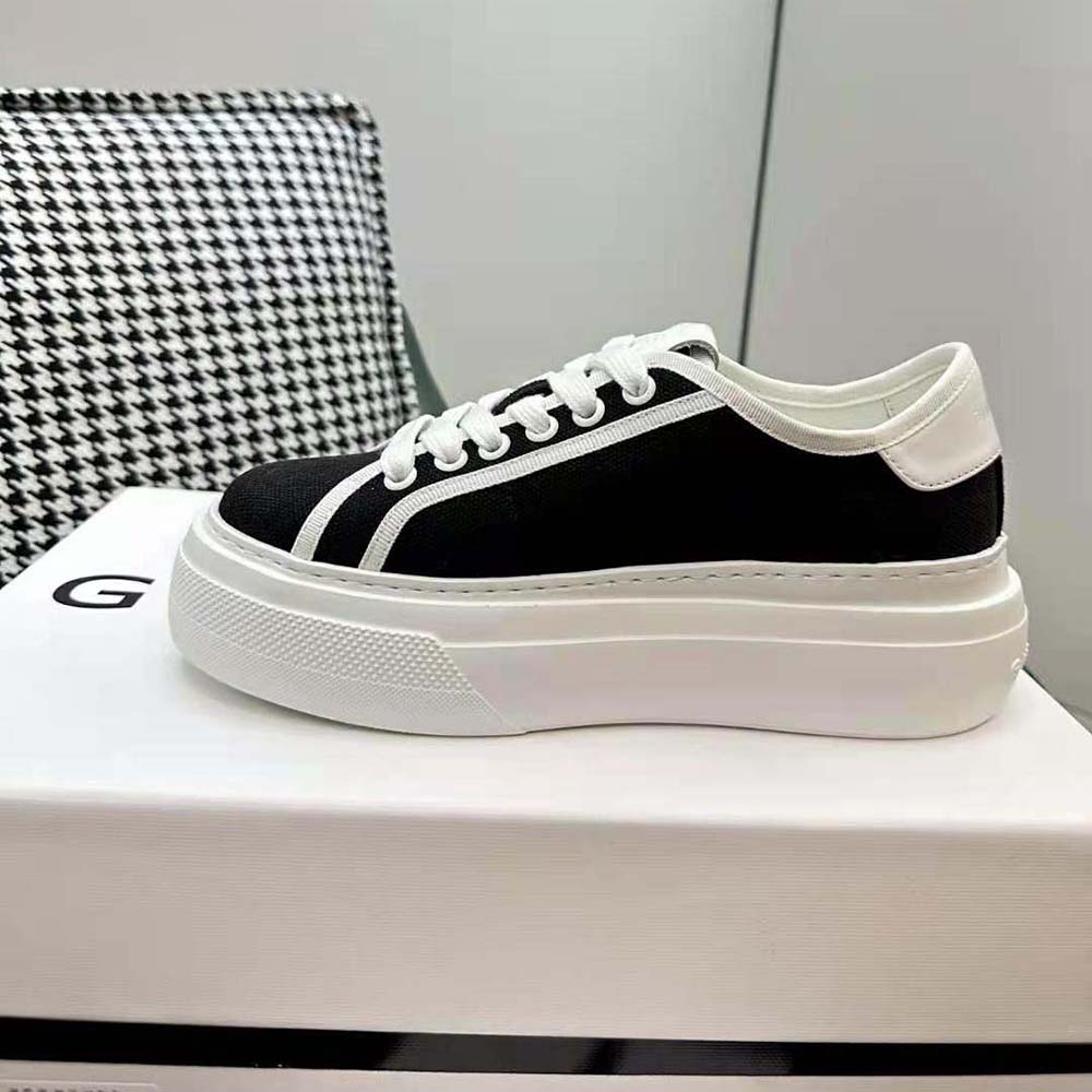 Givenchy Women City Platform Sneakers in Canvas-Black - image 6