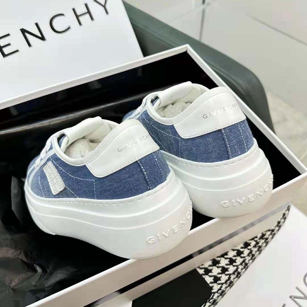 Givenchy Women City Platform Sneakers in Denim-Blue - image 10