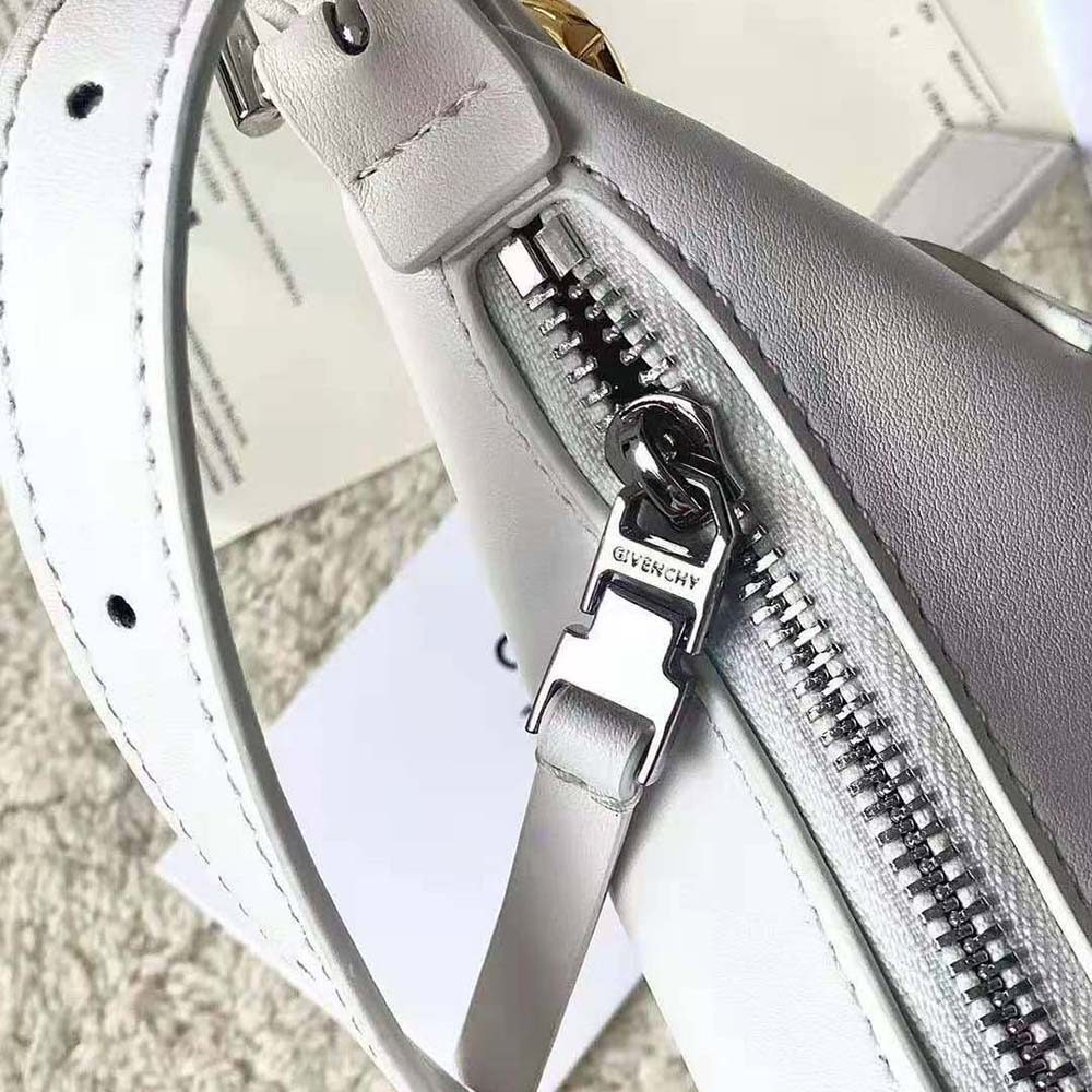Givenchy Women Mini Voyou Bag in Leather-White - image 7