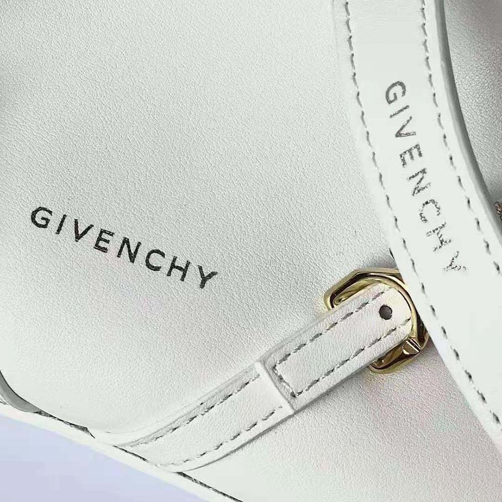 Givenchy Women Mini Voyou Bag in Leather-White - image 6