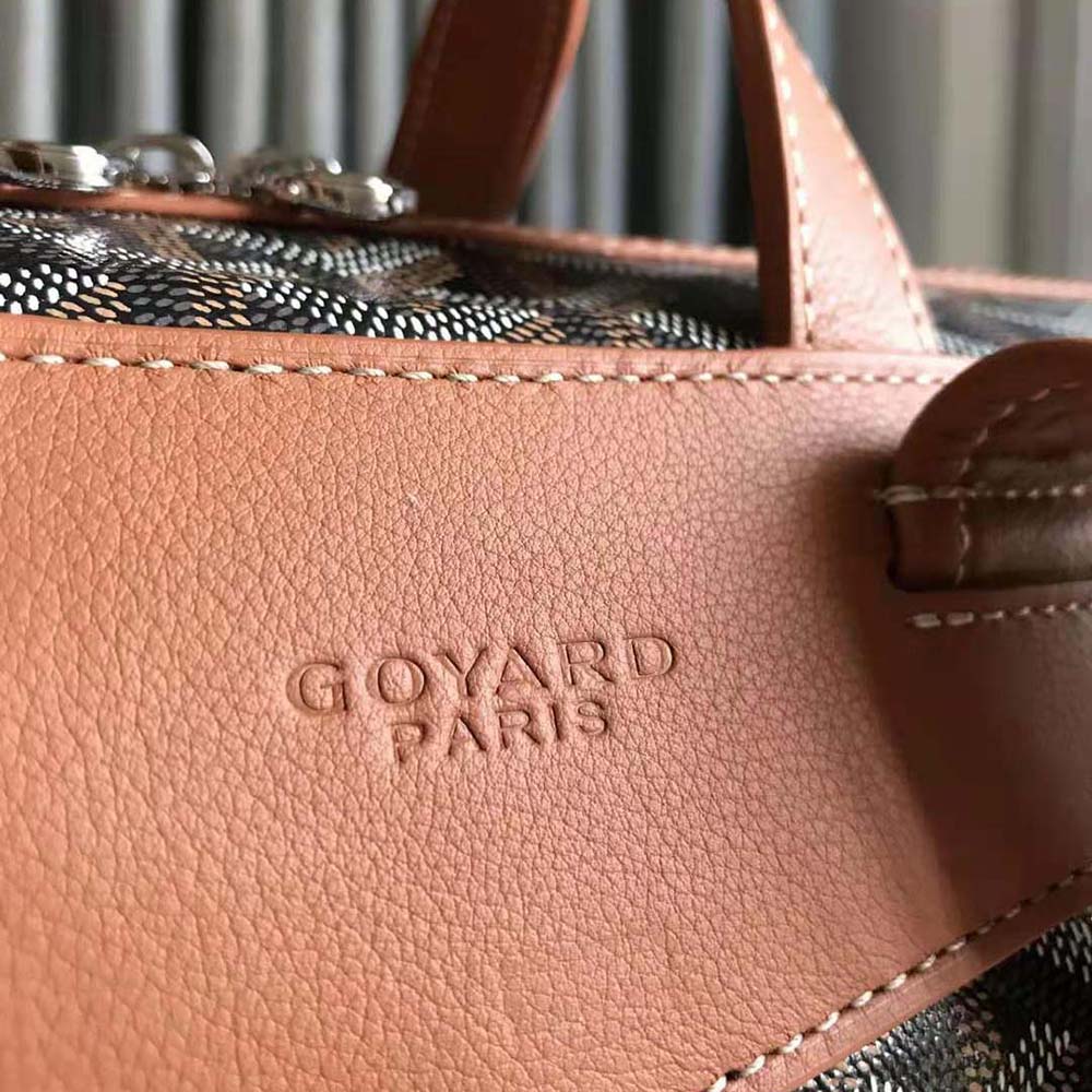 Goyard Women Sac A Dos Cisalpin in Goyardine Canvas & Chevroches Calfskin-Brown - image 8