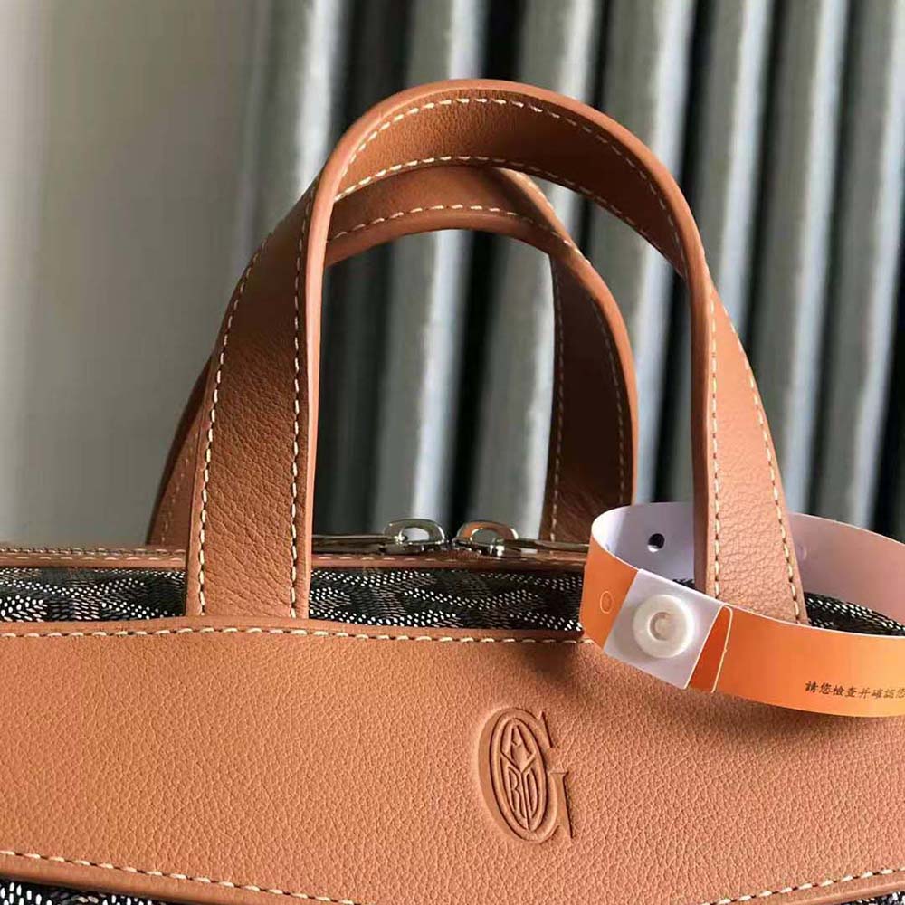 Goyard Women Sac A Dos Cisalpin in Goyardine Canvas & Chevroches Calfskin-Brown - image 6