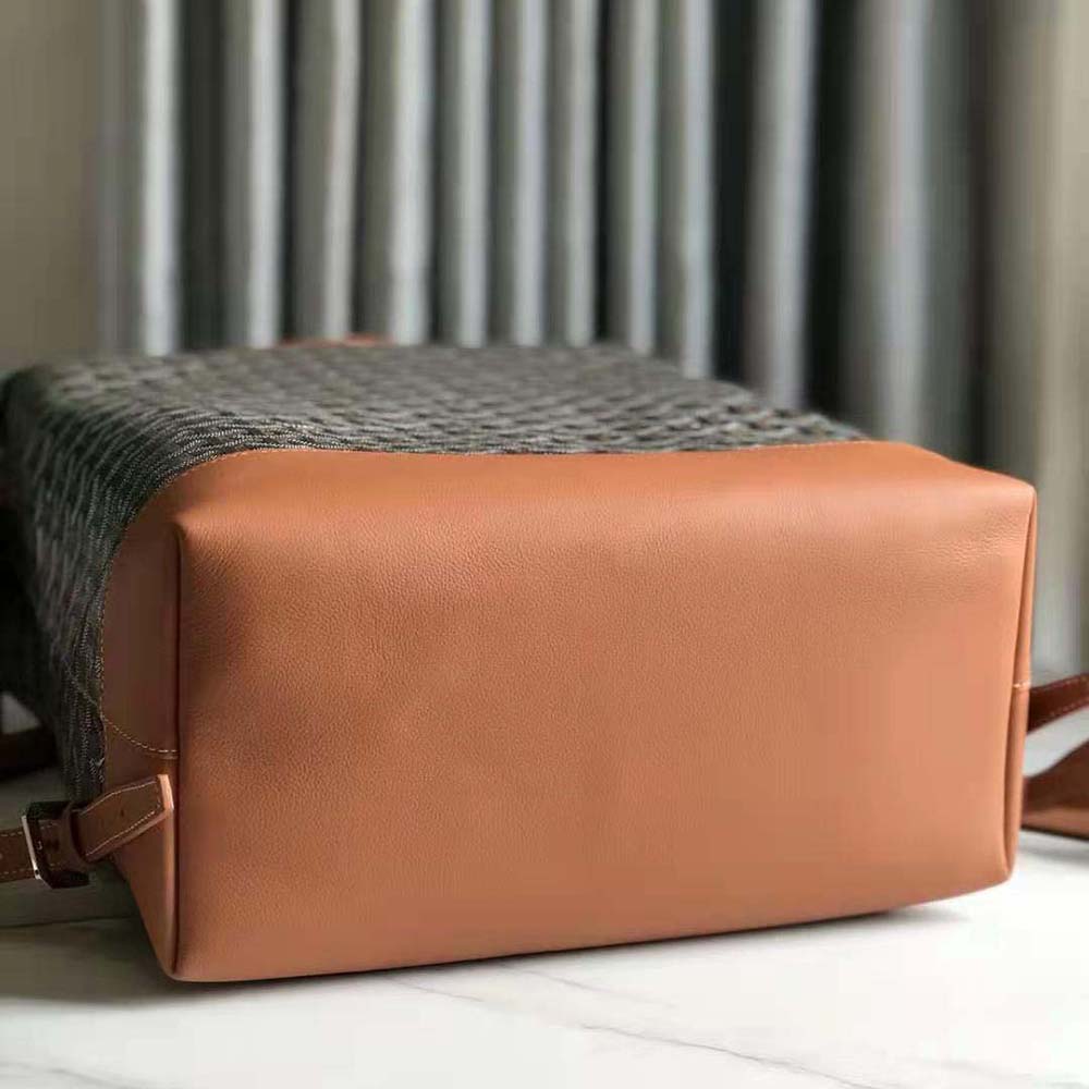 Goyard Women Sac A Dos Cisalpin in Goyardine Canvas & Chevroches Calfskin-Brown - image 5