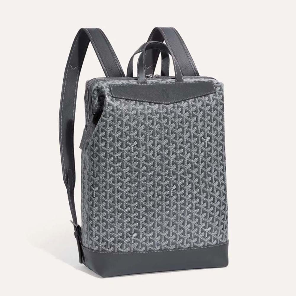 Front view of Goyard Women Sac A Dos Cisalpin in Silver