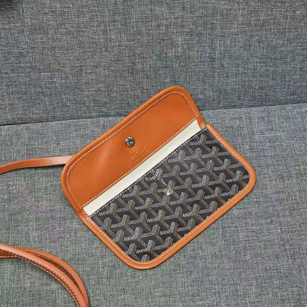 Goyard Women Sac Artois MM in Goyardine Canvas & Chevroches Calfskin-Brown - image 8