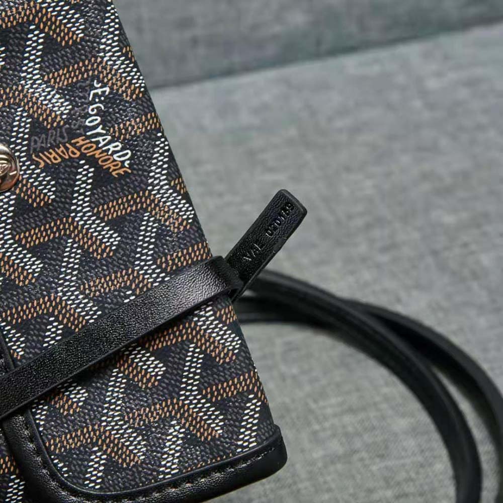 Goyard Women Sac Artois MM in Goyardine Canvas & Chevroches Calfskin-Black - image 9