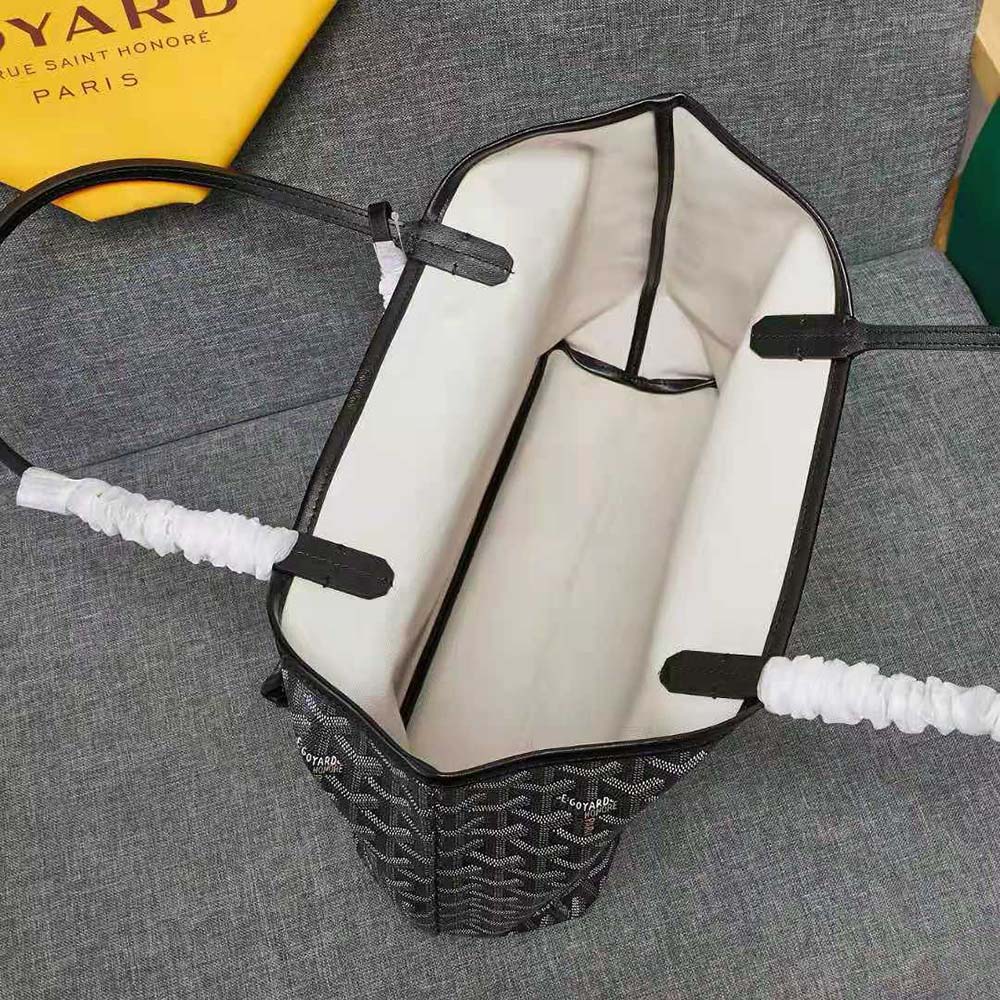 Goyard Women Sac Artois MM in Goyardine Canvas & Chevroches Calfskin-Black - image 10