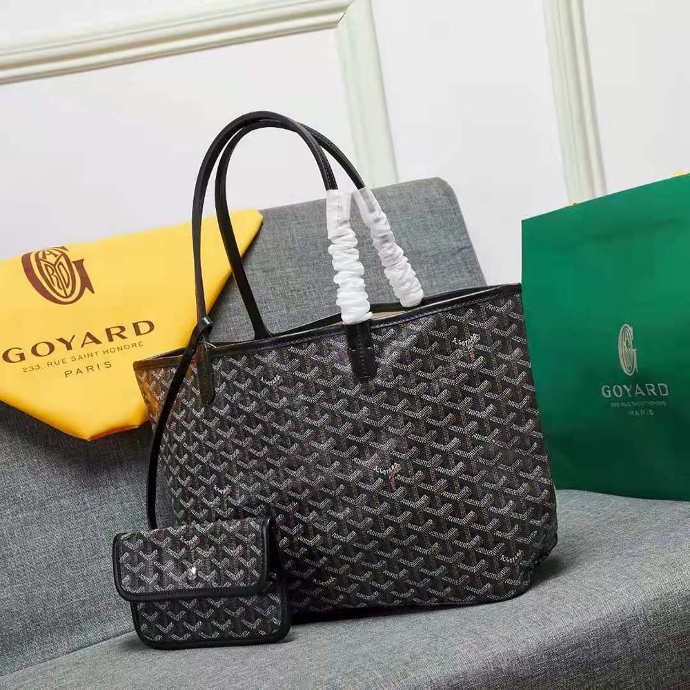 Goyard Women Sac Artois MM in Goyardine Canvas & Chevroches Calfskin-Black - image 4