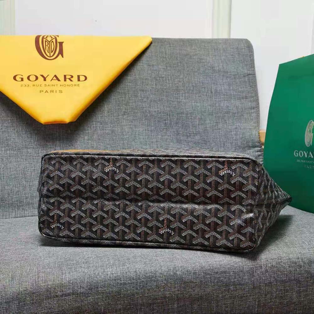 Goyard Women Sac Artois MM in Goyardine Canvas & Chevroches Calfskin-Black - image 6