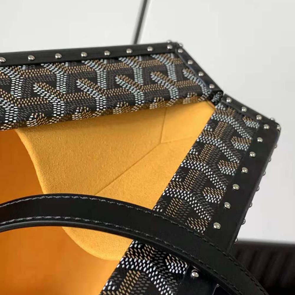 Goyard Women Sac Malle Grand Hôtel in Goyardine Canvas & Clamecy Calfskin-Black - image 6