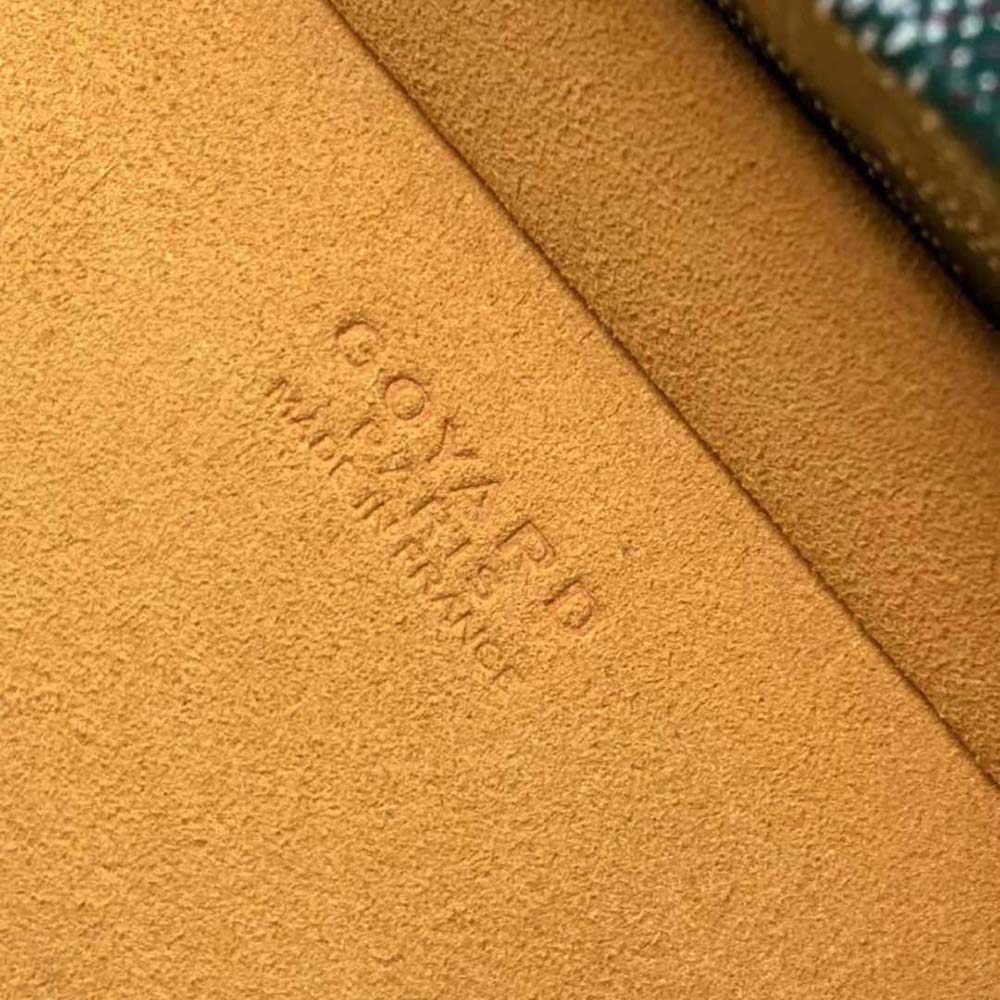Goyard Women Sac Malle Grand Hôtel in Goyardine Canvas & Clamecy Calfskin-Green - image 10