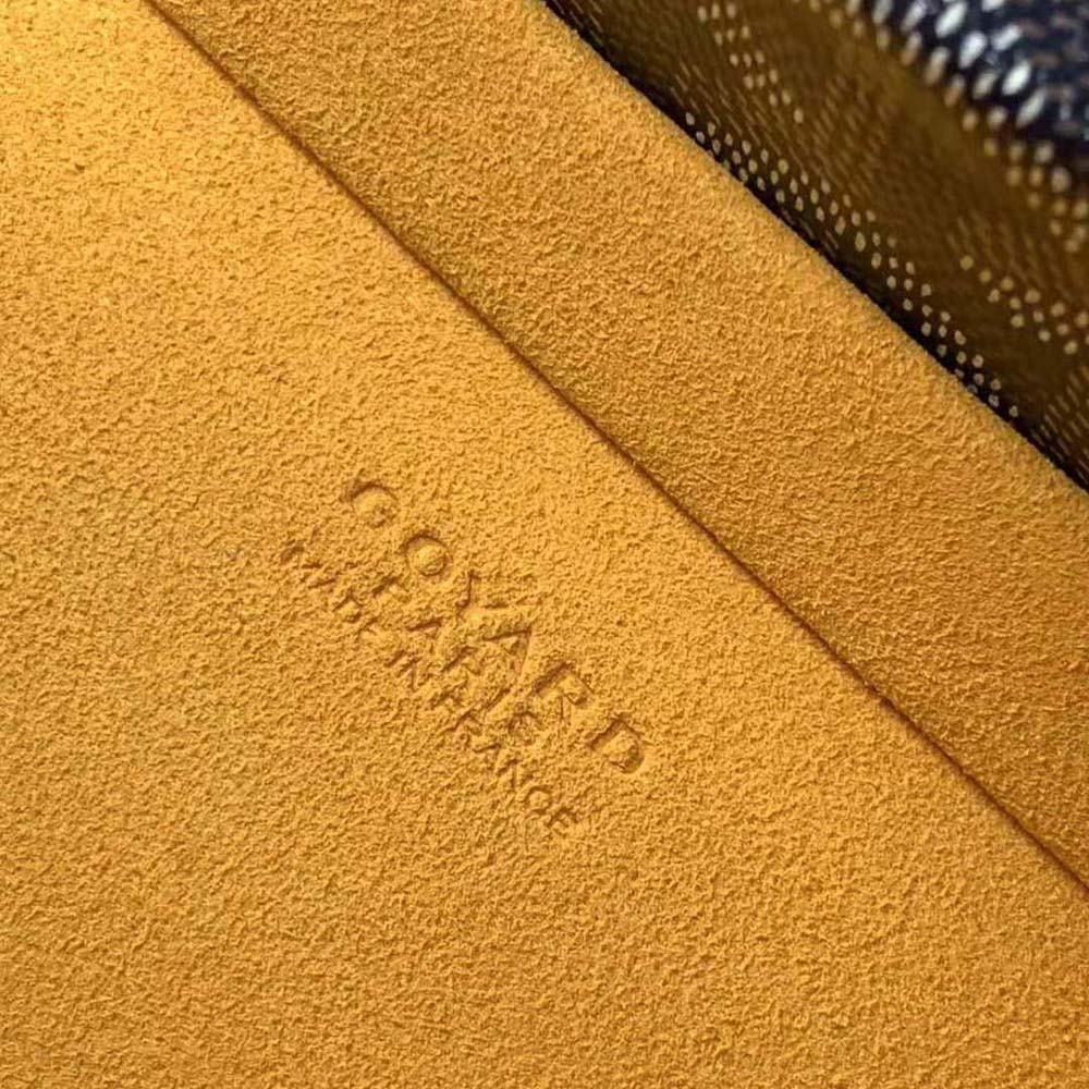 Goyard Women Sac Malle Grand Hôtel in Goyardine Canvas & Clamecy Calfskin-Navy - image 10