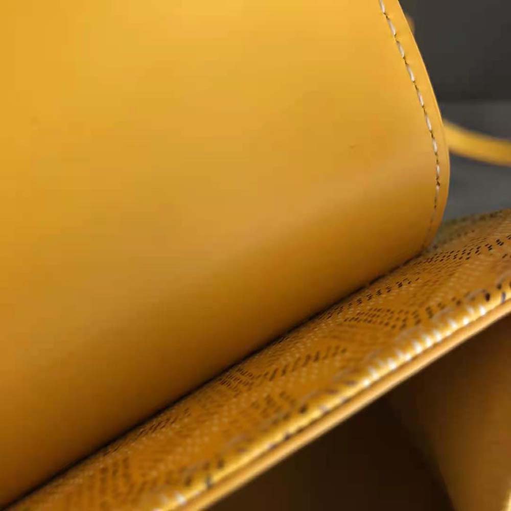 Goyard Women Sac Saïgon PM in Toile Goyardine & Clamecy Calfskin-Yellow - image 7