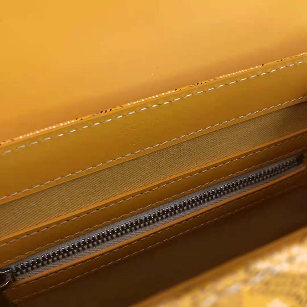 Goyard Women Sac Saïgon PM in Toile Goyardine & Clamecy Calfskin-Yellow - image 8