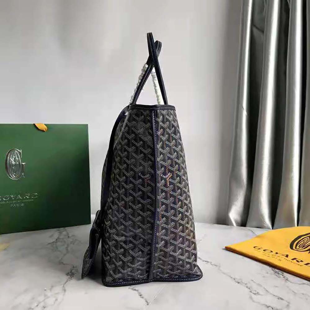 Side view showing gold hardware on Goyard Women Sac Saint Louis GM
