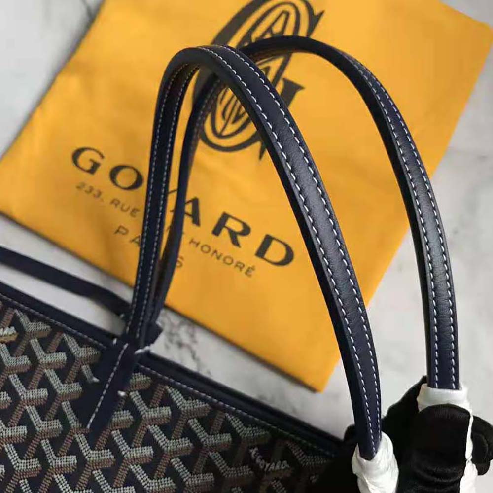 Goyard Women Sac Saint Louis GM in Goyardine Canvas & Chevroches Calfskin-Black - image 7