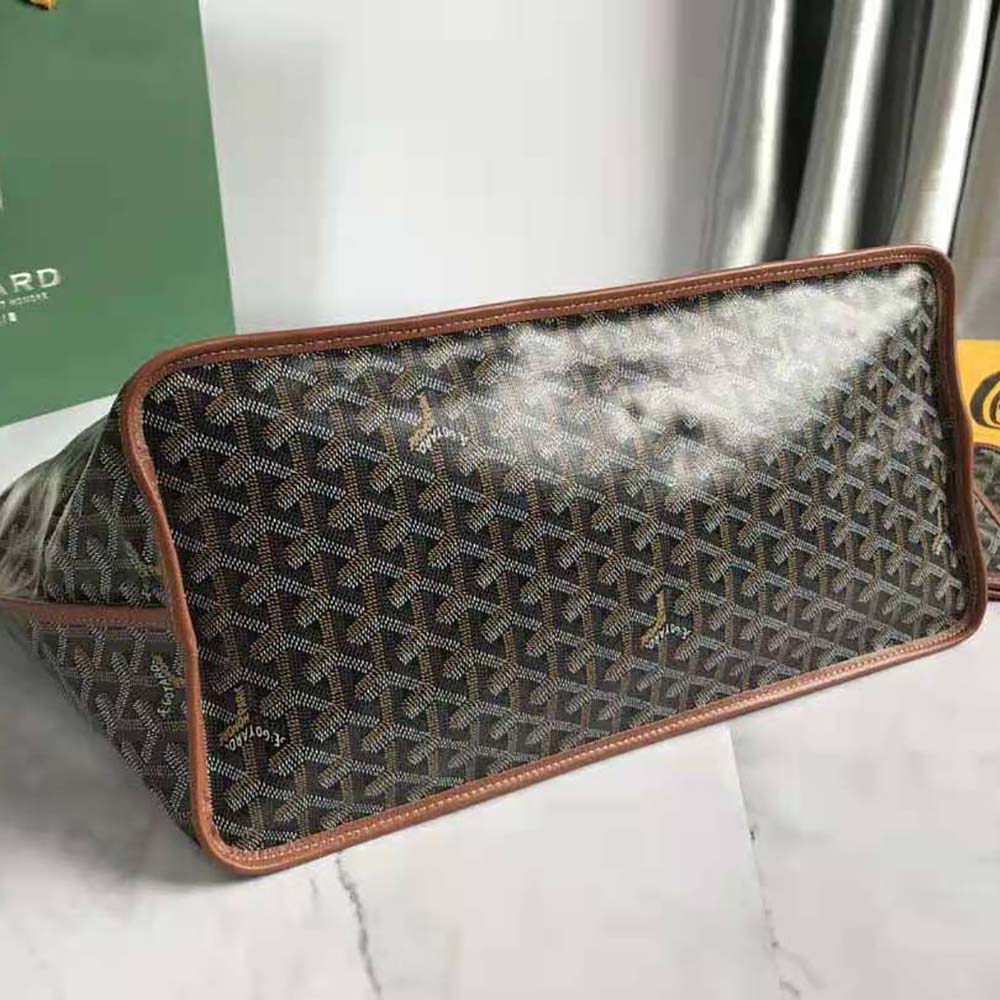 Goyard Women Sac Saint Louis GM in Goyardine Canvas & Chevroches Calfskin-Brown - image 4