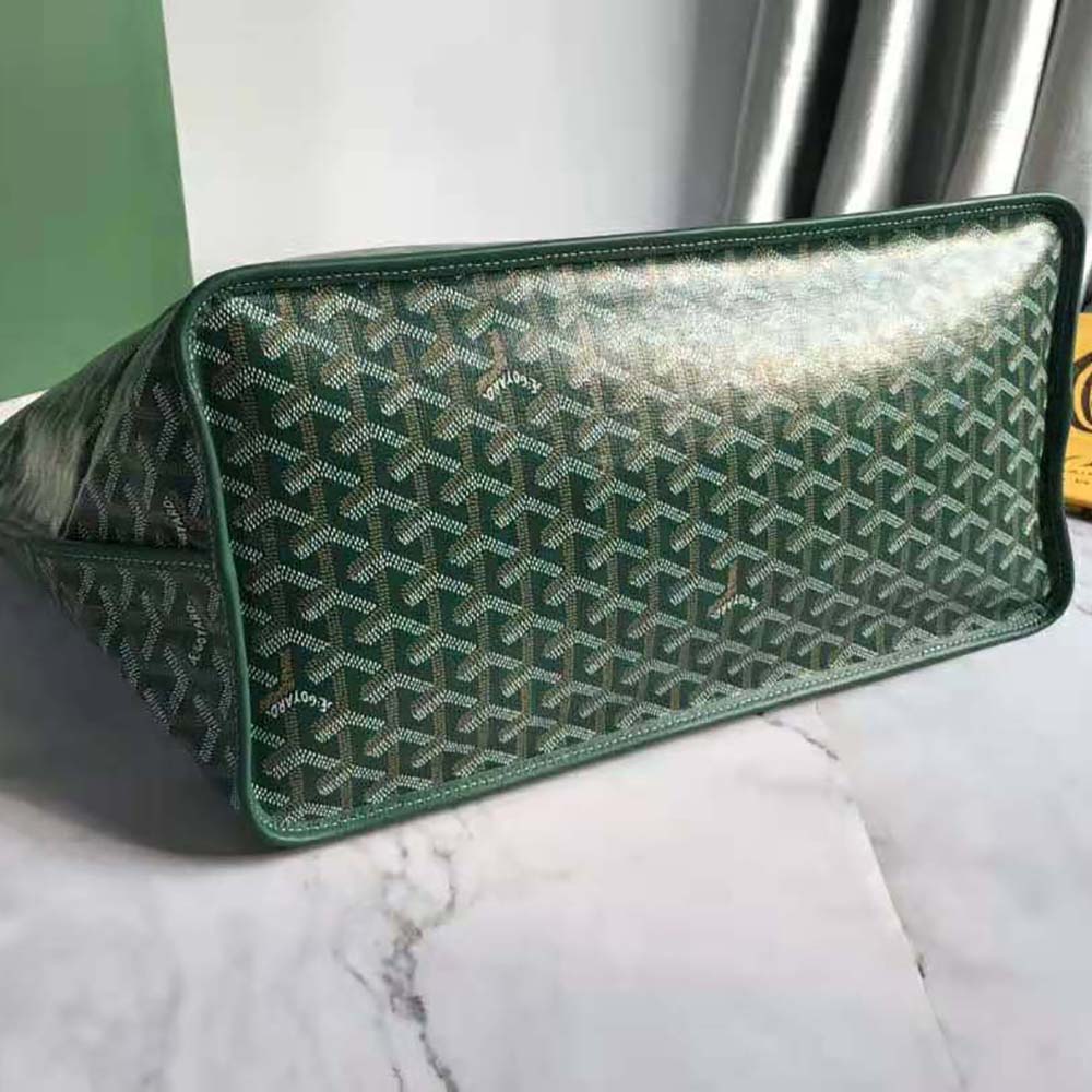 Goyard Women Sac Saint Louis GM in Goyardine Canvas & Chevroches Calfskin-Green - image 4