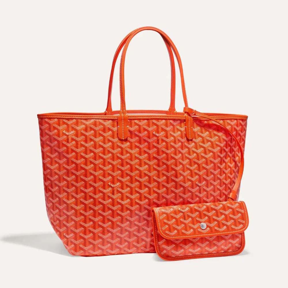 Front view of Goyard Women Sac Saint Louis GM in orange