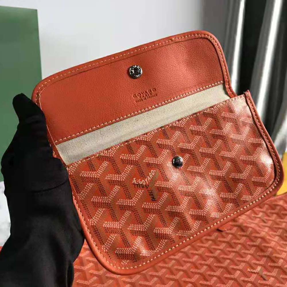 Goyard Women Sac Saint Louis GM in Goyardine Canvas & Chevroches Calfskin-Orange - image 6