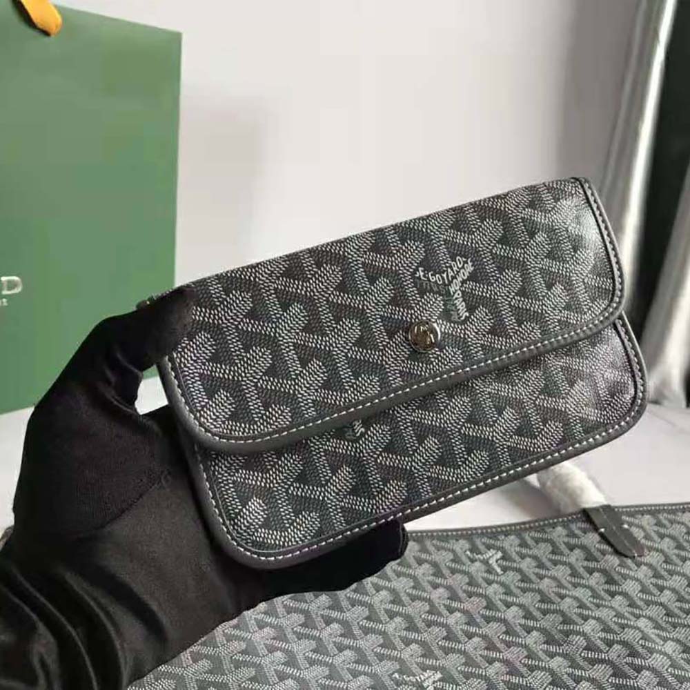 Goyard Women Sac Saint Louis GM in Goyardine Canvas & Chevroches Calfskin-Silver - image 5
