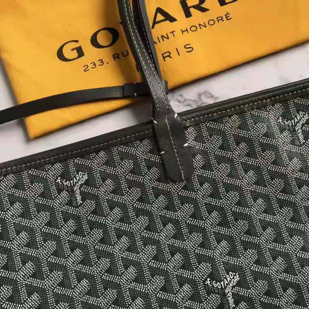 Goyard Women Sac Saint Louis GM in Goyardine Canvas & Chevroches Calfskin-Silver - image 7