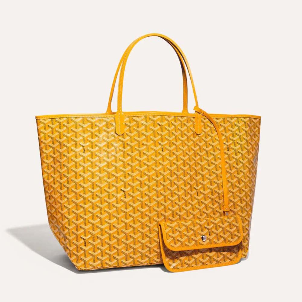 Front view of Goyard Women Sac Saint Louis GM yellow tote
