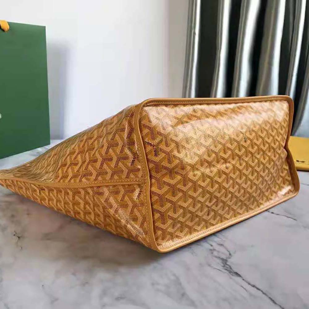 Goyard Women Sac Saint Louis GM in Goyardine Canvas & Chevroches Calfskin-Yellow - image 4