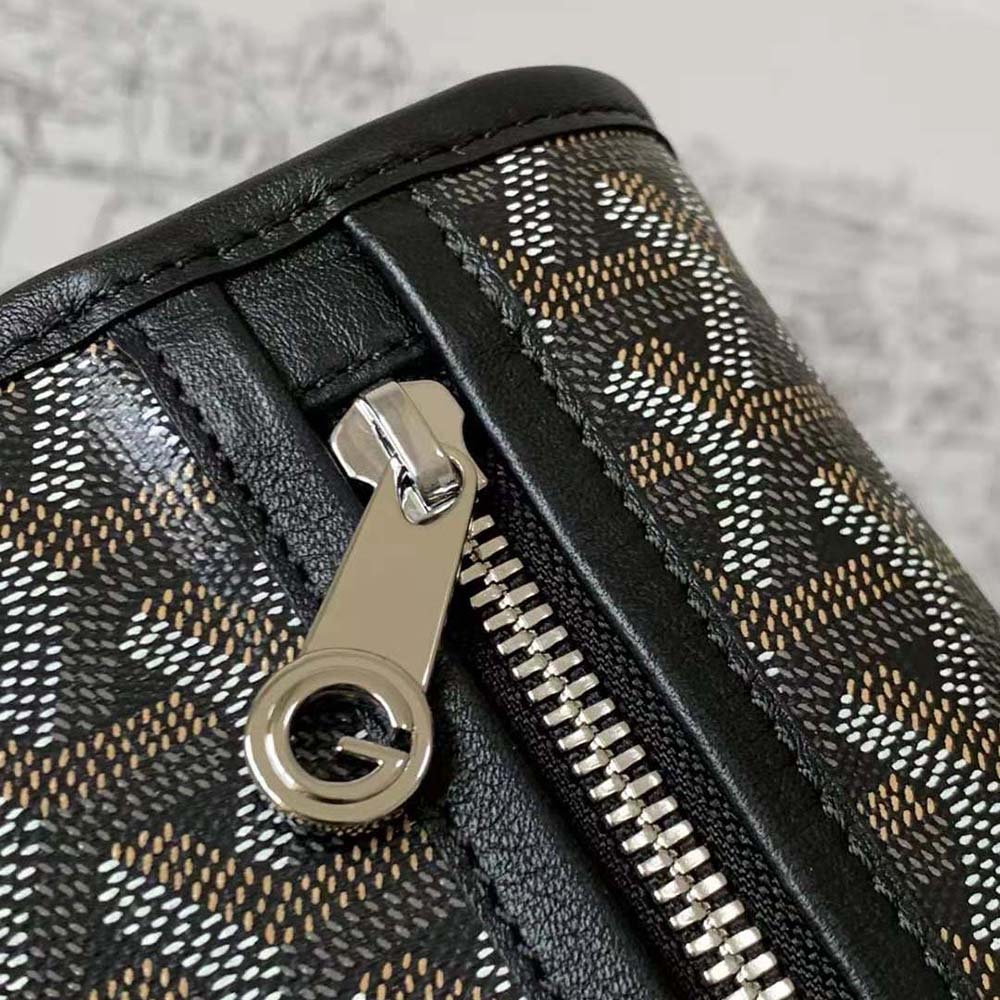 Goyard Women Saint Léger Backpack in Goyardine Canvas & Chevroches Calfskin-Black - image 8