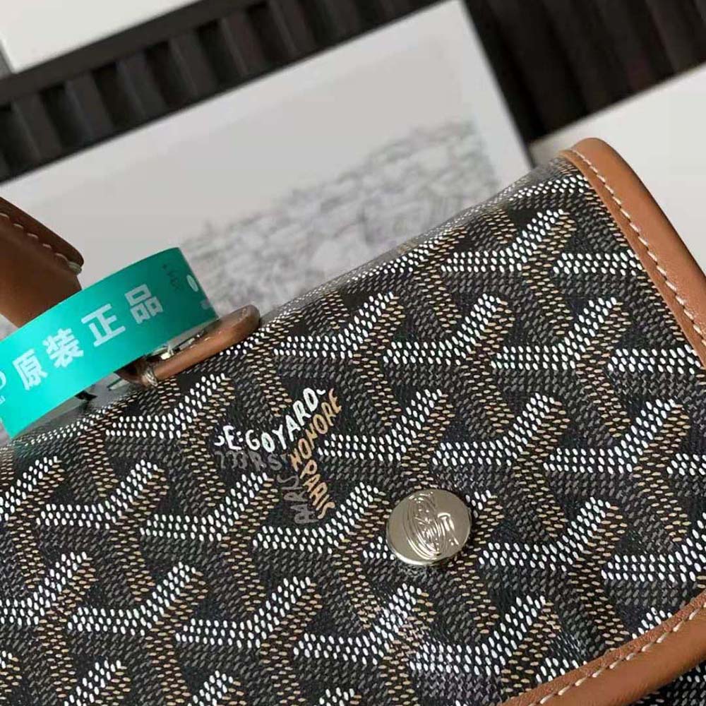 Goyard Women Saint Léger Backpack in Goyardine Canvas & Chevroches Calfskin-Brown - image 7