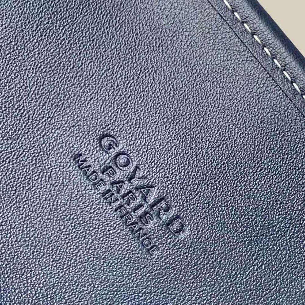 Goyard Women Saint Léger Backpack in Goyardine Canvas & Chevroches Calfskin-Navy - image 9