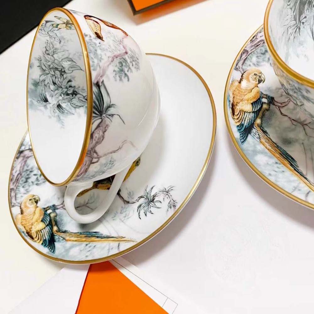 Hermes Unisex Carnets D’Equateur Tea Cup and Saucer - image 5