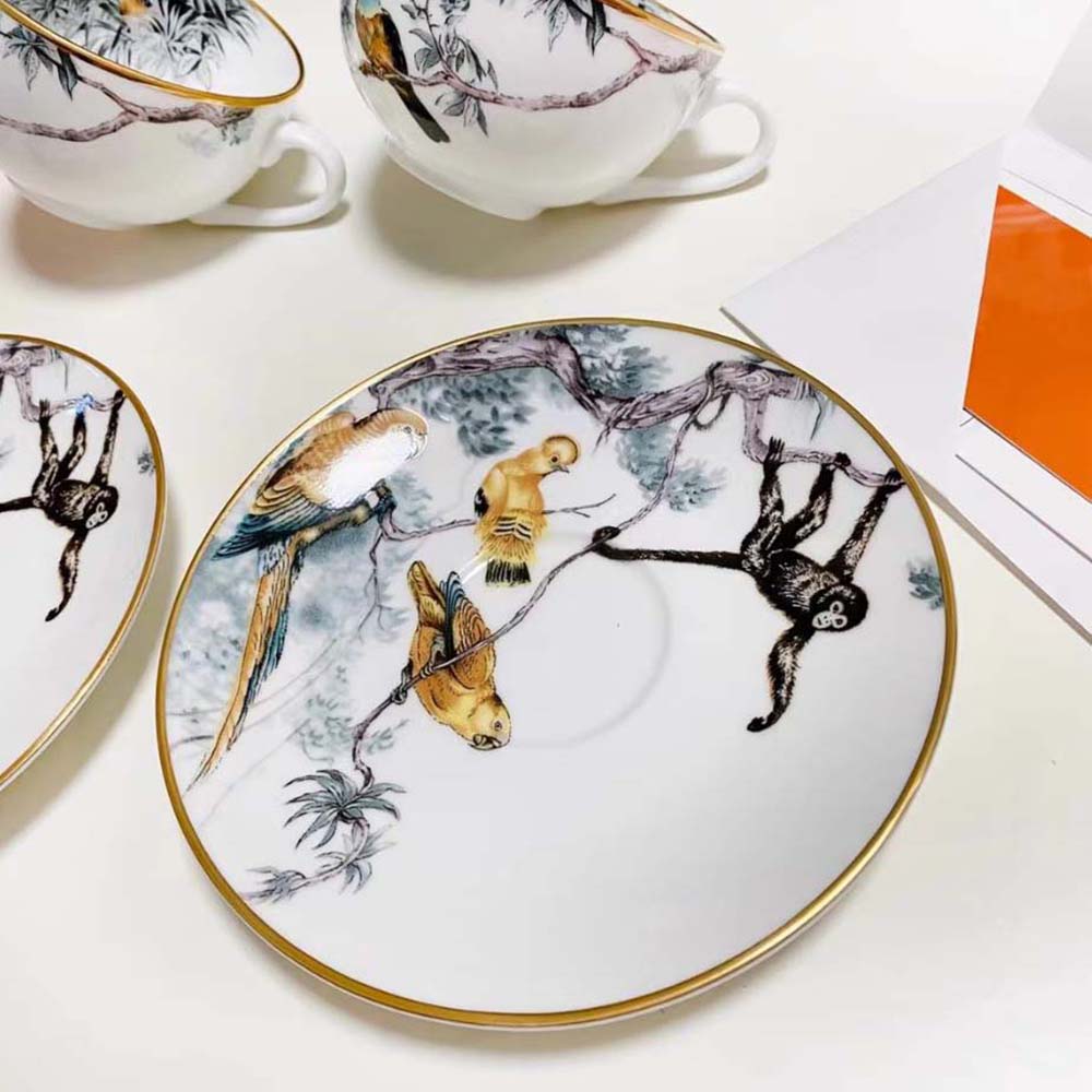 Hermes Unisex Carnets D’Equateur Tea Cup and Saucer - image 6