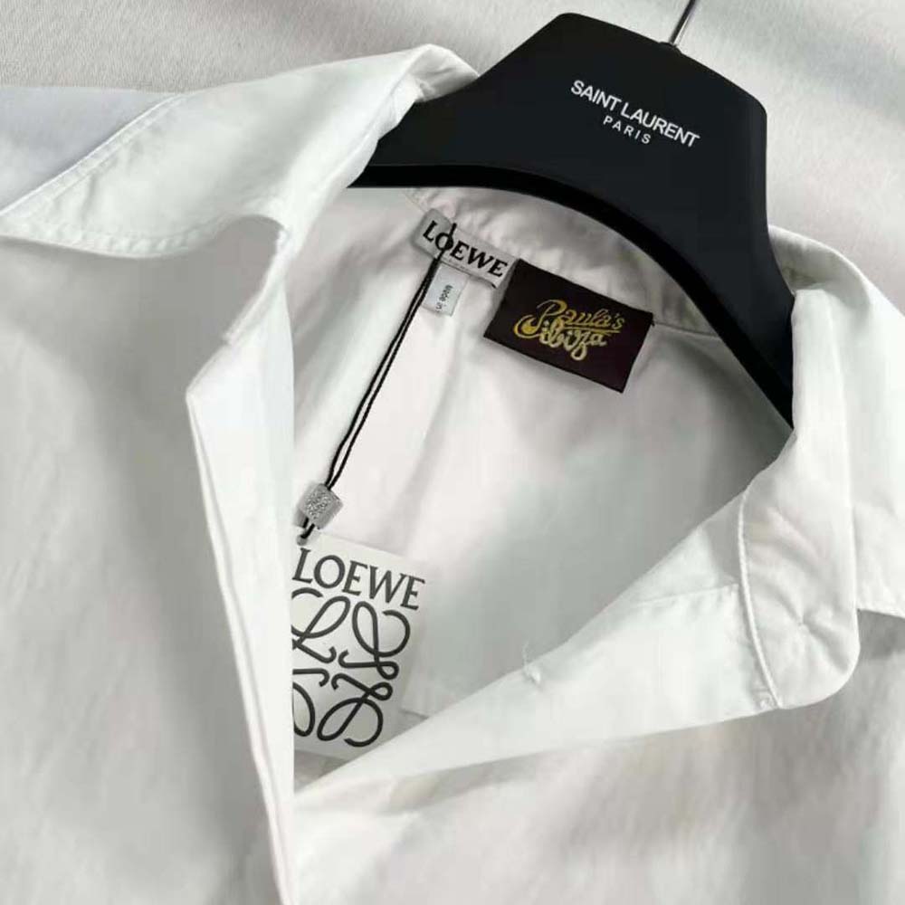 Loewe Women Cropped Workwear Shirt in Cotton - image 5