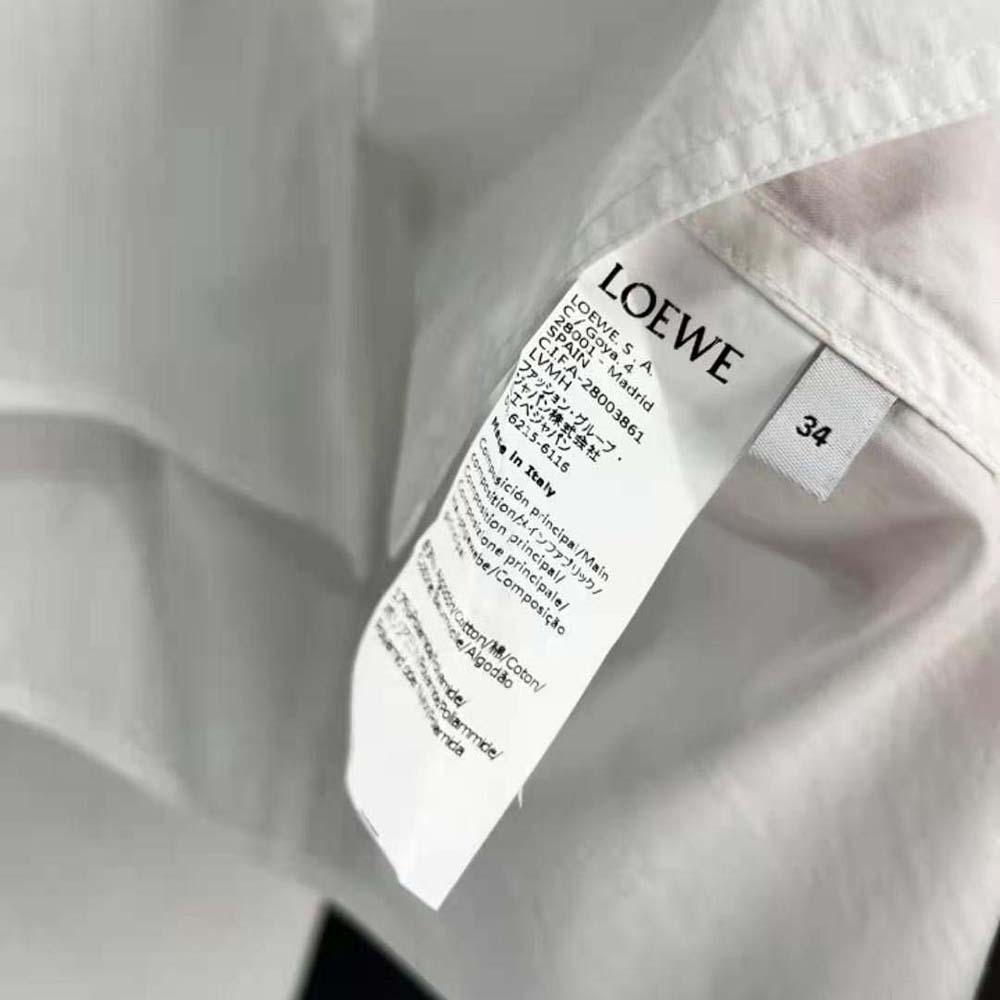 Loewe Women Cropped Workwear Shirt in Cotton - image 8