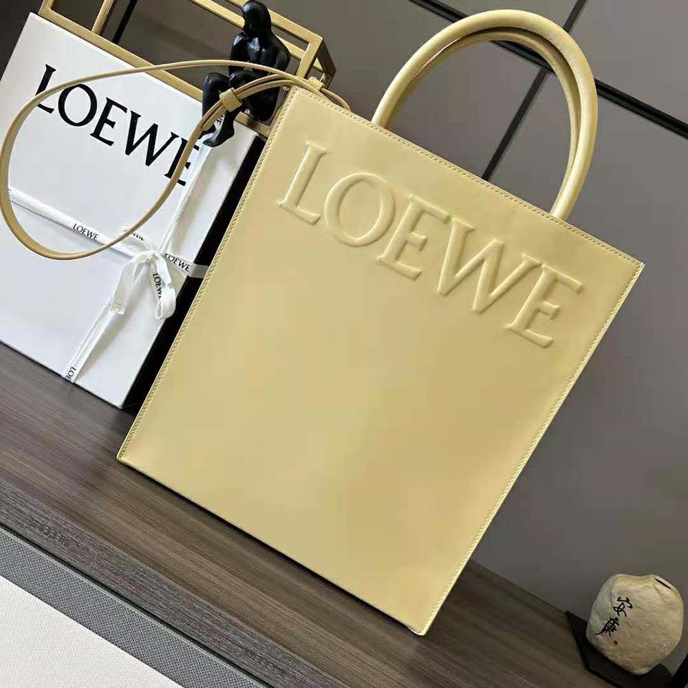 Close-up of gold-tone hardware on Loewe Women LOEWE Standard A4 Tote