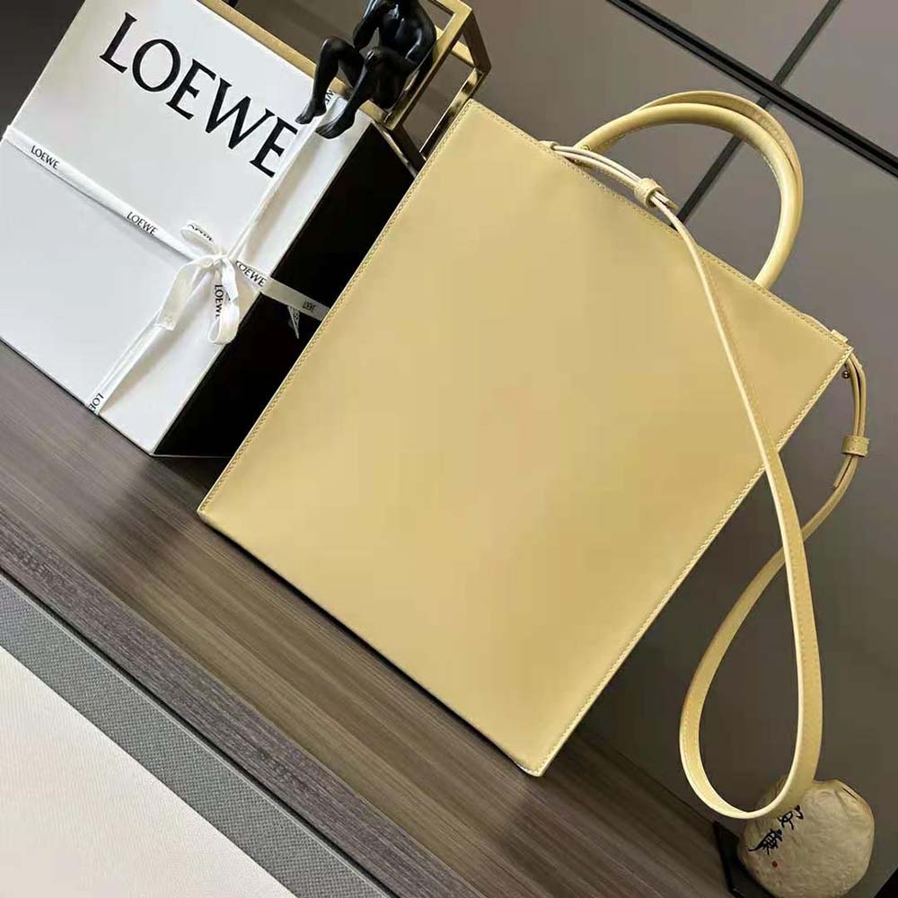 Side profile showing structured silhouette of Loewe Women LOEWE Standard A4 Tote
