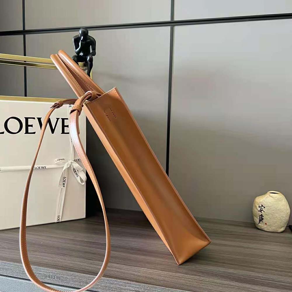 Loewe Women LOEWE Standard A4 Tote in Sleek Calfskin-Tan - image 5