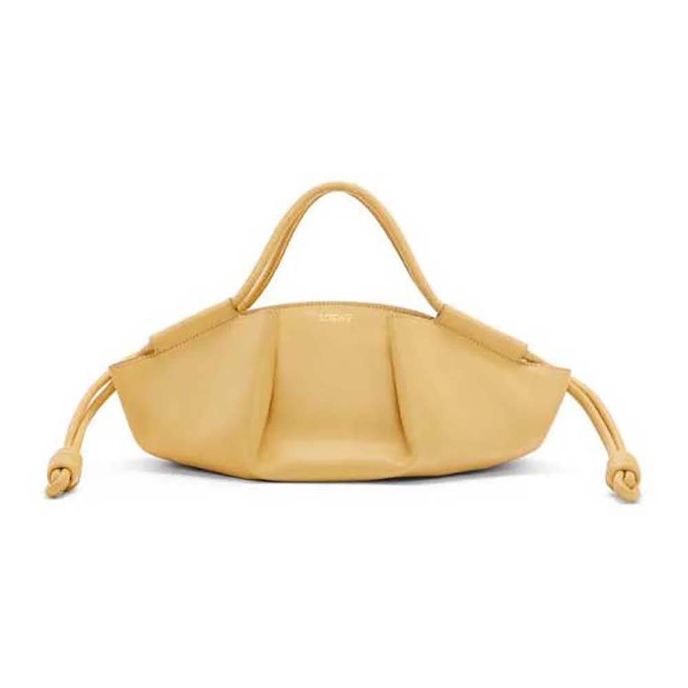 Loewe Women Small Paseo Bag in Shiny Nappa Calfskin-Gold