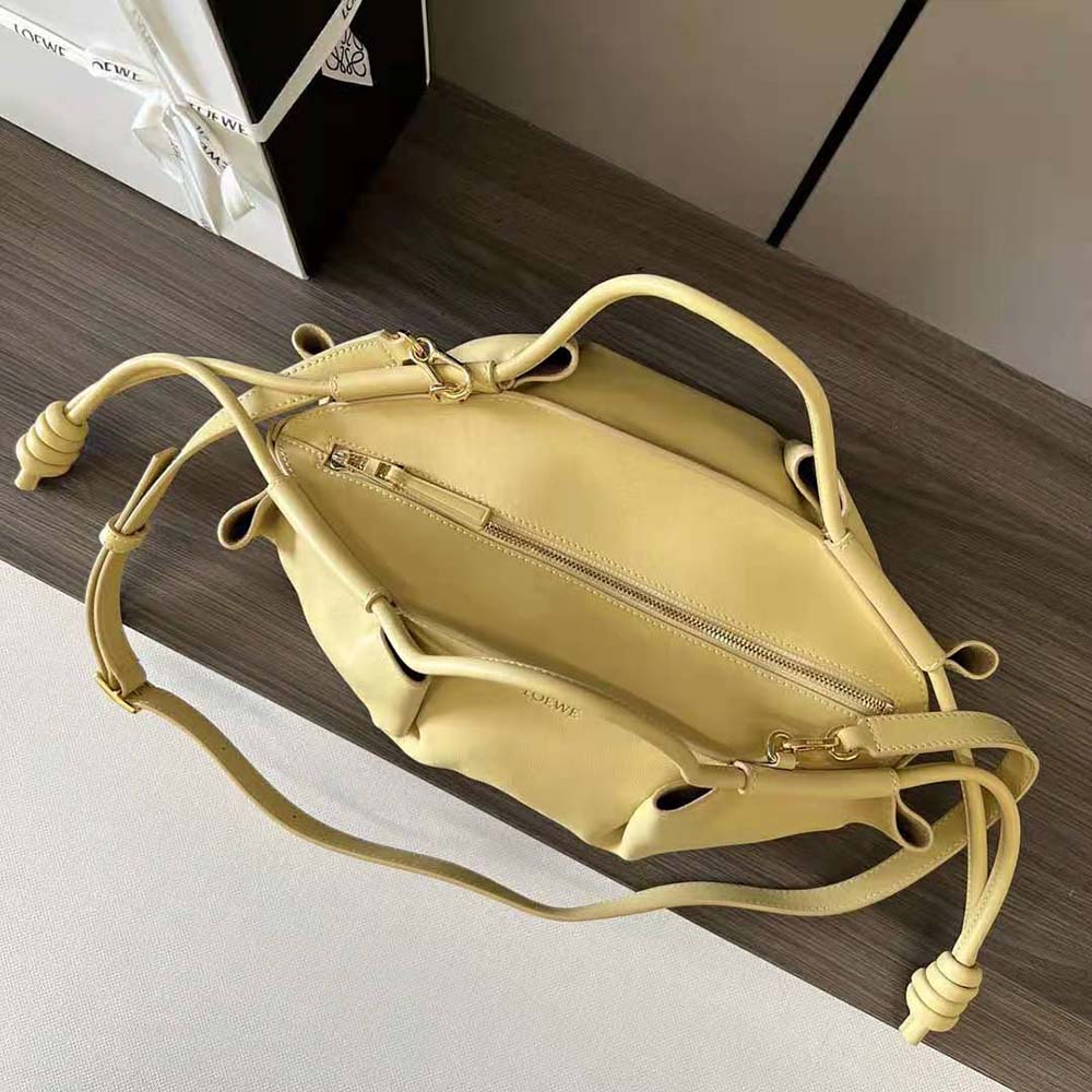 Loewe Women Small Paseo Bag in Shiny Nappa Calfskin-Gold - image 4