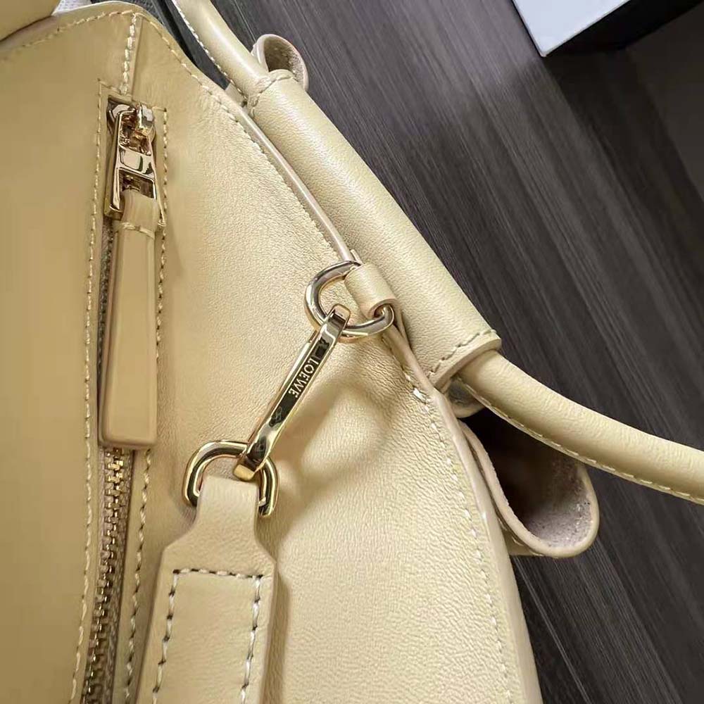 Loewe Women Small Paseo Bag in Shiny Nappa Calfskin-Gold - image 8