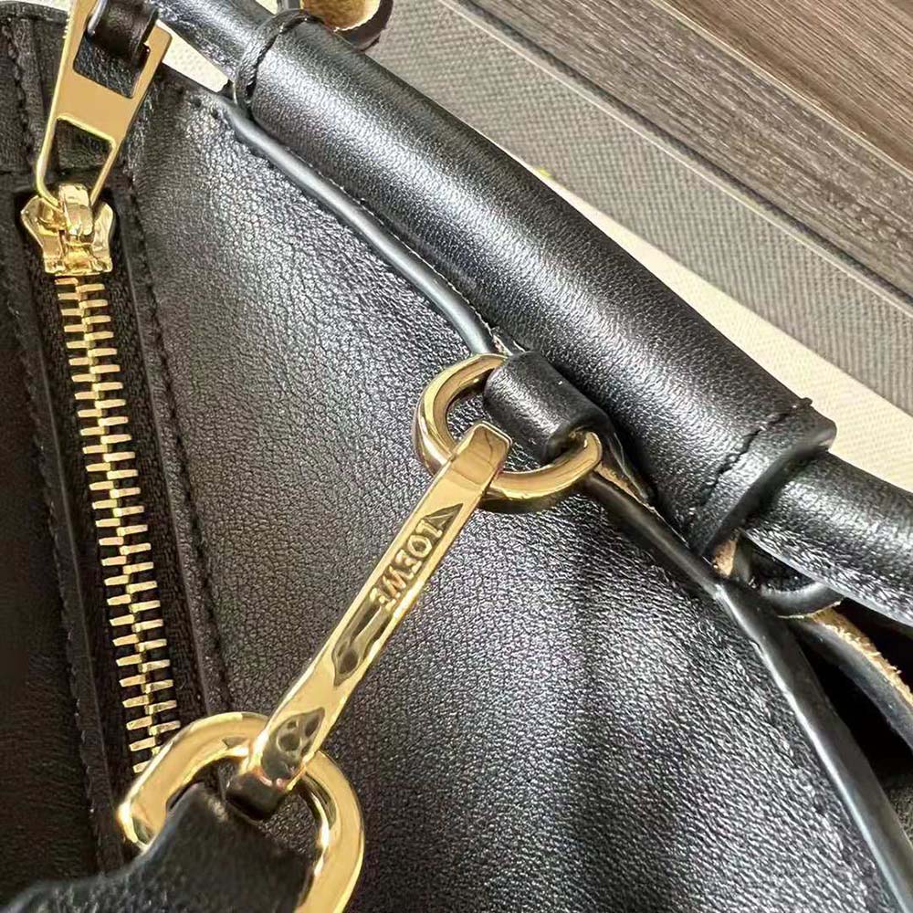 Loewe Women Small Paseo Bag in Shiny Nappa Calfskin-Black - image 8