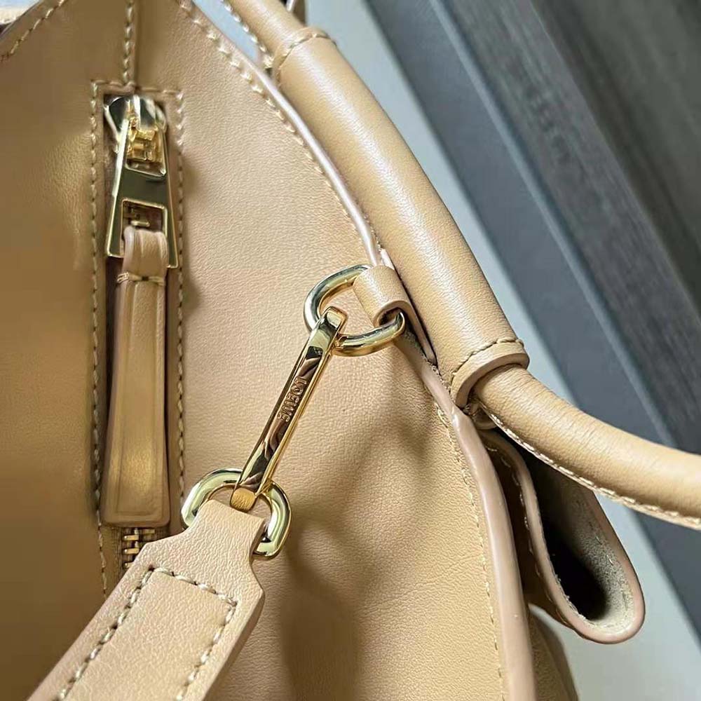 Loewe Women Small Paseo Bag in Shiny Nappa Calfskin-Orange - image 8