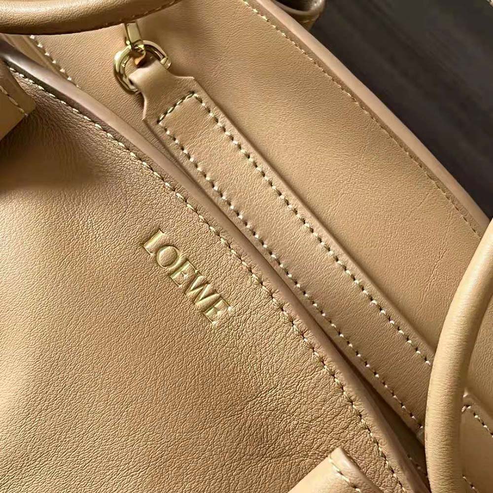 Loewe Women Small Paseo Bag in Shiny Nappa Calfskin-Orange - image 10