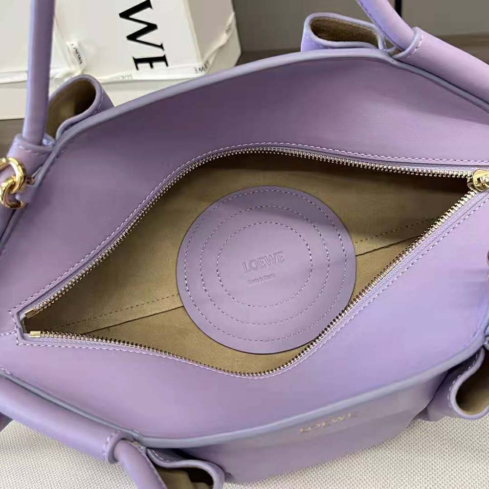 Loewe Women Small Paseo Bag in Shiny Nappa Calfskin-Purple - image 7