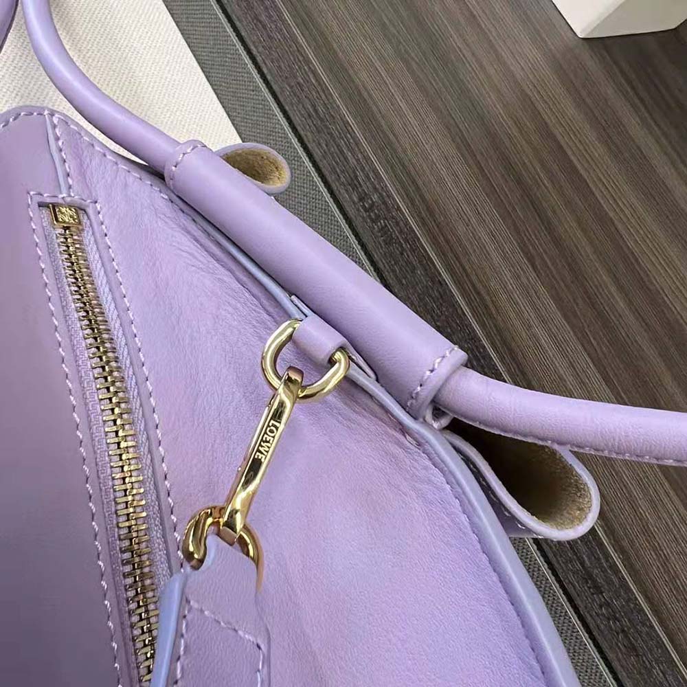 Loewe Women Small Paseo Bag in Shiny Nappa Calfskin-Purple - image 9