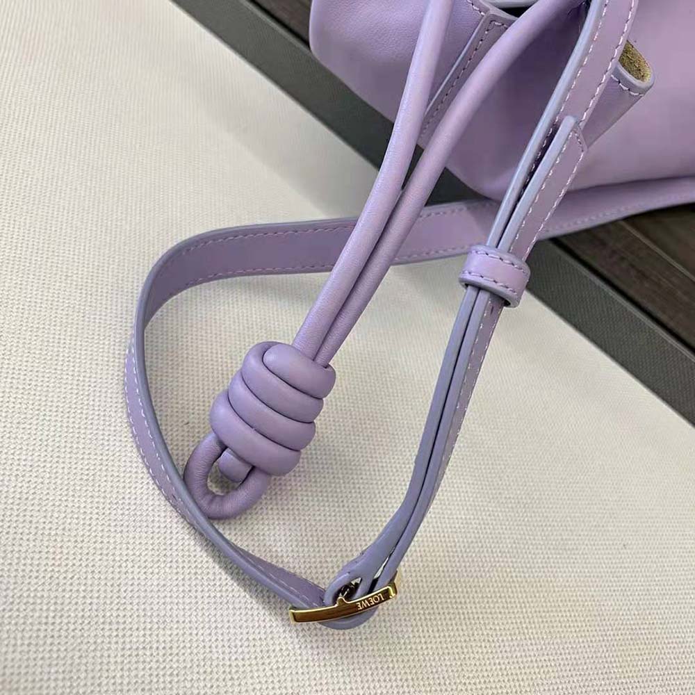 Loewe Women Small Paseo Bag in Shiny Nappa Calfskin-Purple - image 10